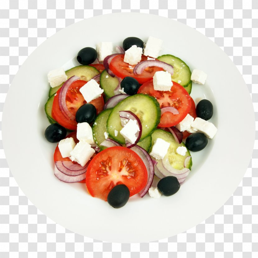 Greek Salad Cuisine Mediterranean Fruit - Hors D Oeuvre - Tomato Transparent PNG