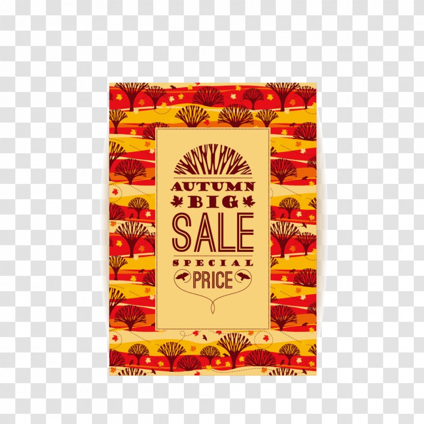 Euclidean Vector Autumn Illustration - Banner - Sale Tag Transparent PNG