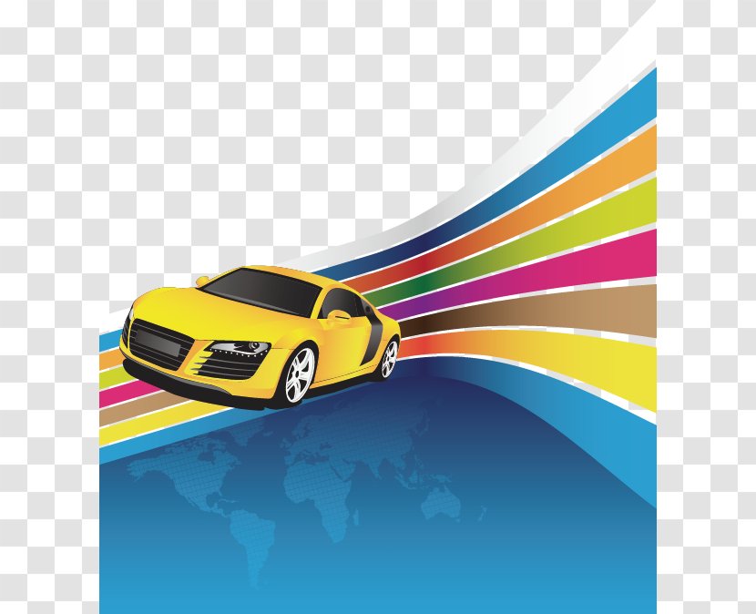 Lightning McQueen Cartoon Wallpaper - Performance Car - Vector Cool Background Yellow Sports Transparent PNG