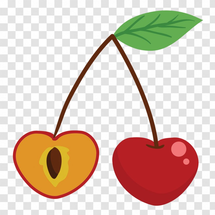 Cherry Cartoon Fruit Apple Clip Art - Watercolor Painting - Cherries Transparent PNG