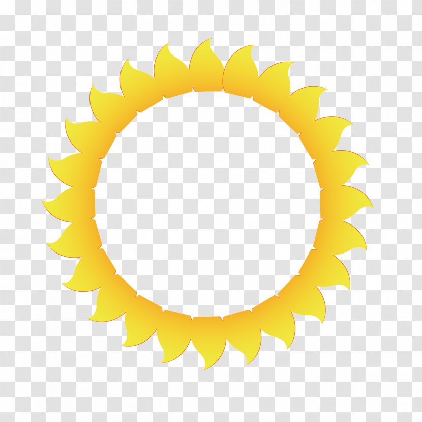 Yellow Petal Euclidean Vector - Symmetry - Sun Circle Transparent PNG