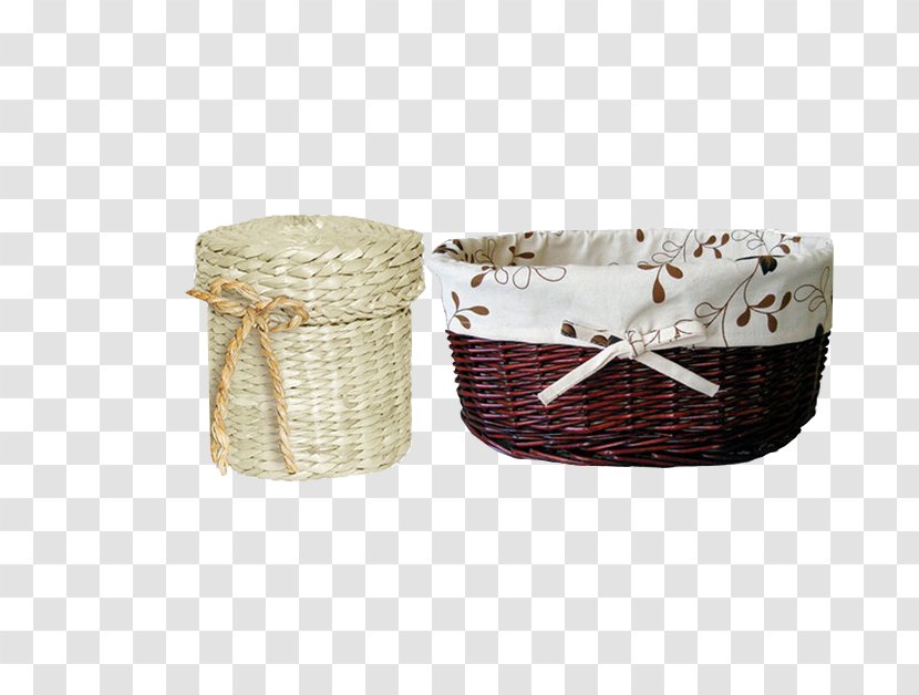 Basket Bamboo Wicker - Computer - Hand Made Transparent PNG