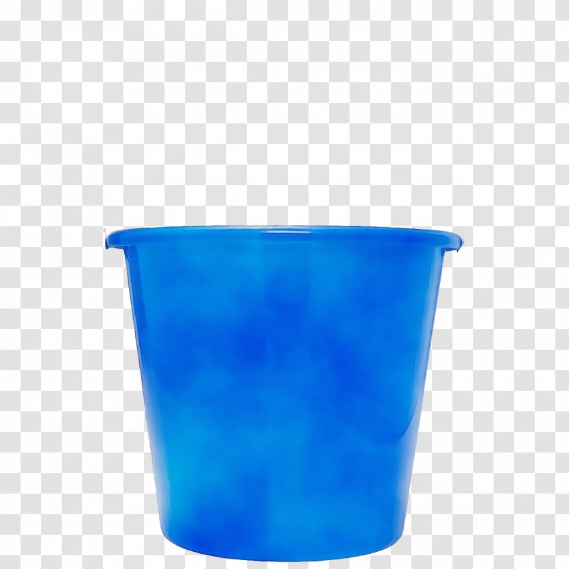 Blue Aqua Turquoise Cobalt Plastic - Drinkware - Flowerpot Transparent PNG