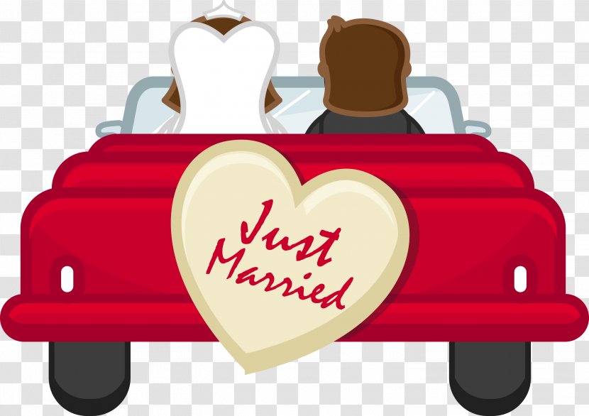 Marriage Clip Art - Watercolor - Wedding Car Transparent PNG