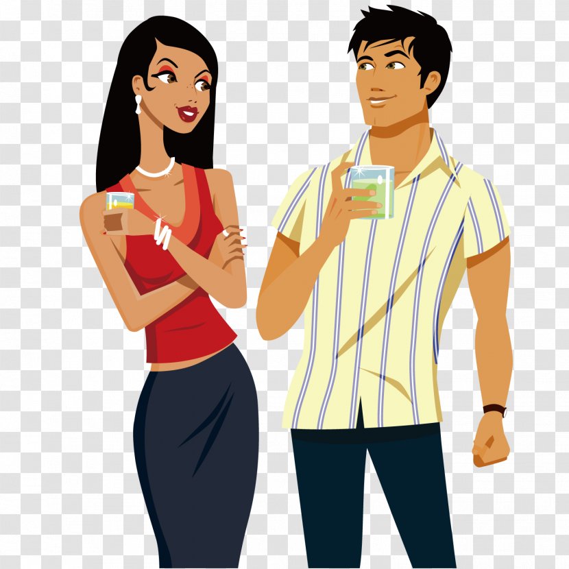 Euclidean Vector Vecteur - Cartoon - Trend Couple Transparent PNG