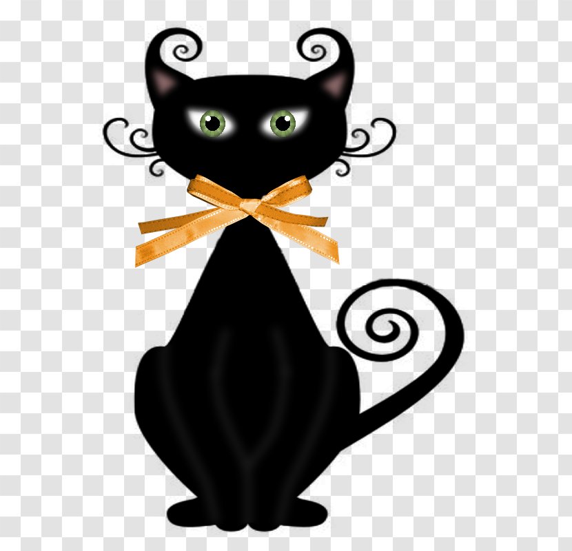 Kitten Whiskers Black Cat Bombay Clip Art - Witch Transparent PNG