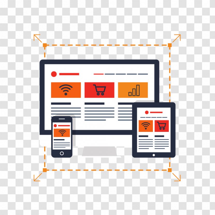 Responsive Web Design Development Digital Marketing Page Transparent PNG
