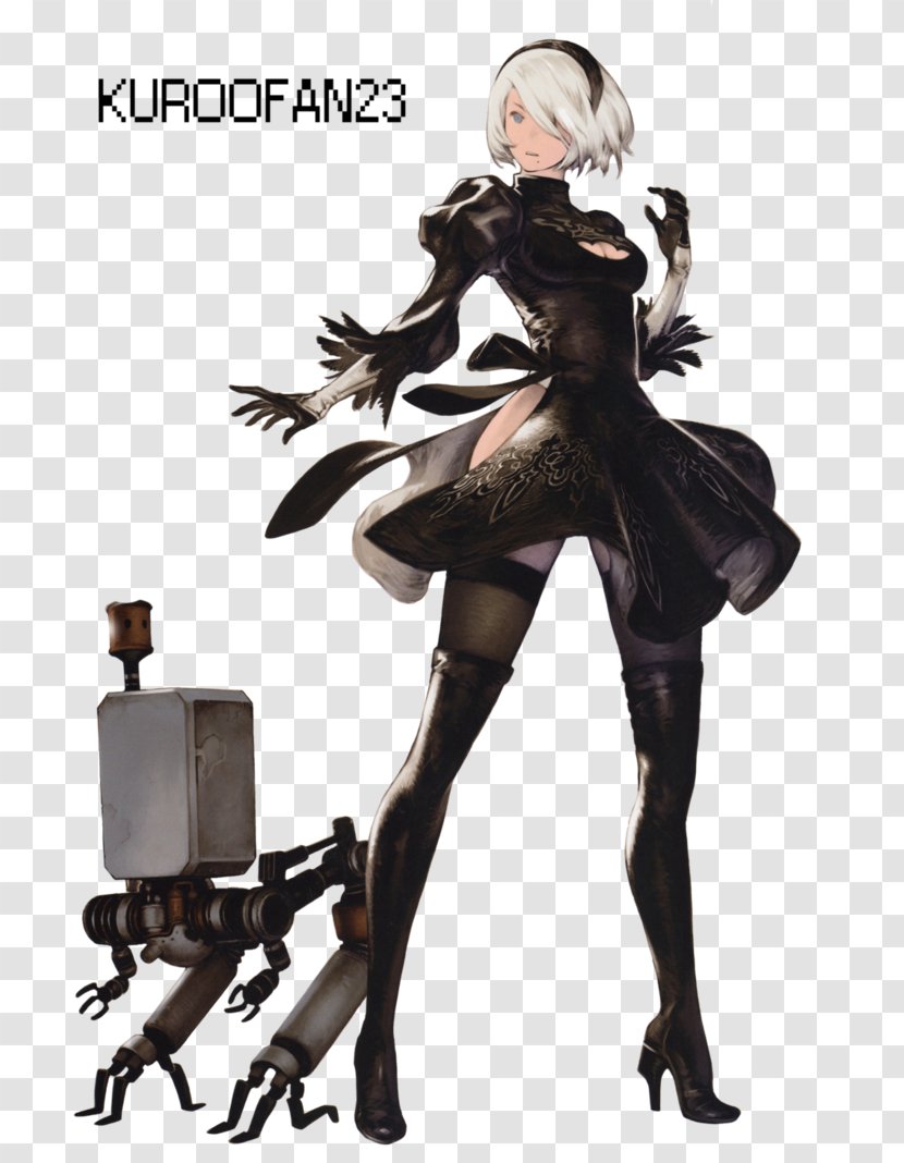 Nier: Automata Xbox One Video Game PlayStation 4 - Cartoon - Nier Art Transparent PNG