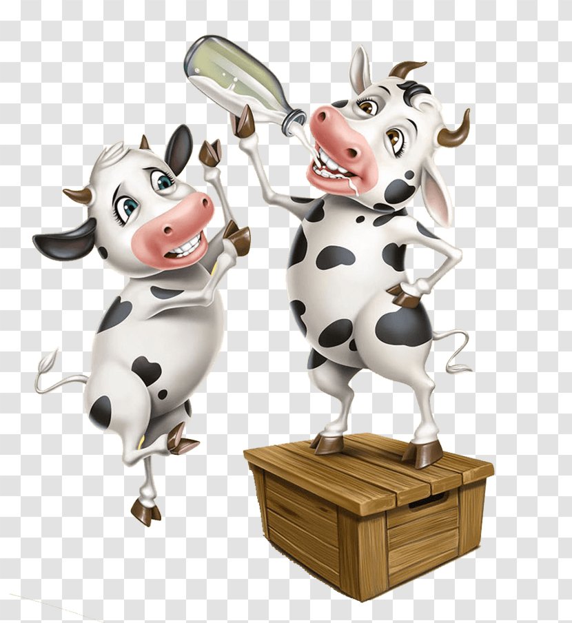 Baka Milk Dairy Cattle Image Cartoon - Creativity - Drink Transparent PNG