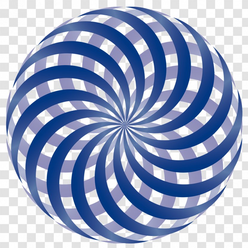 Optical Illusion Op Art Optics Color - Watercolor - Graphic Design Blue Transparent PNG