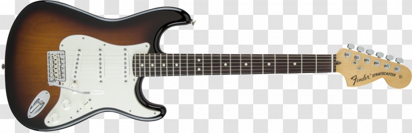 Fender Stratocaster Squier Deluxe Hot Rails Eric Clapton Musical Instruments Corporation Guitar - Sunburst - Rosewood Transparent PNG
