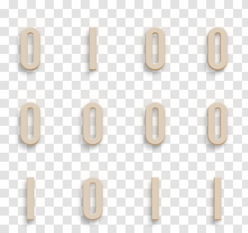 Data Icon Number Icon Binary Data Numbers Icon Transparent PNG
