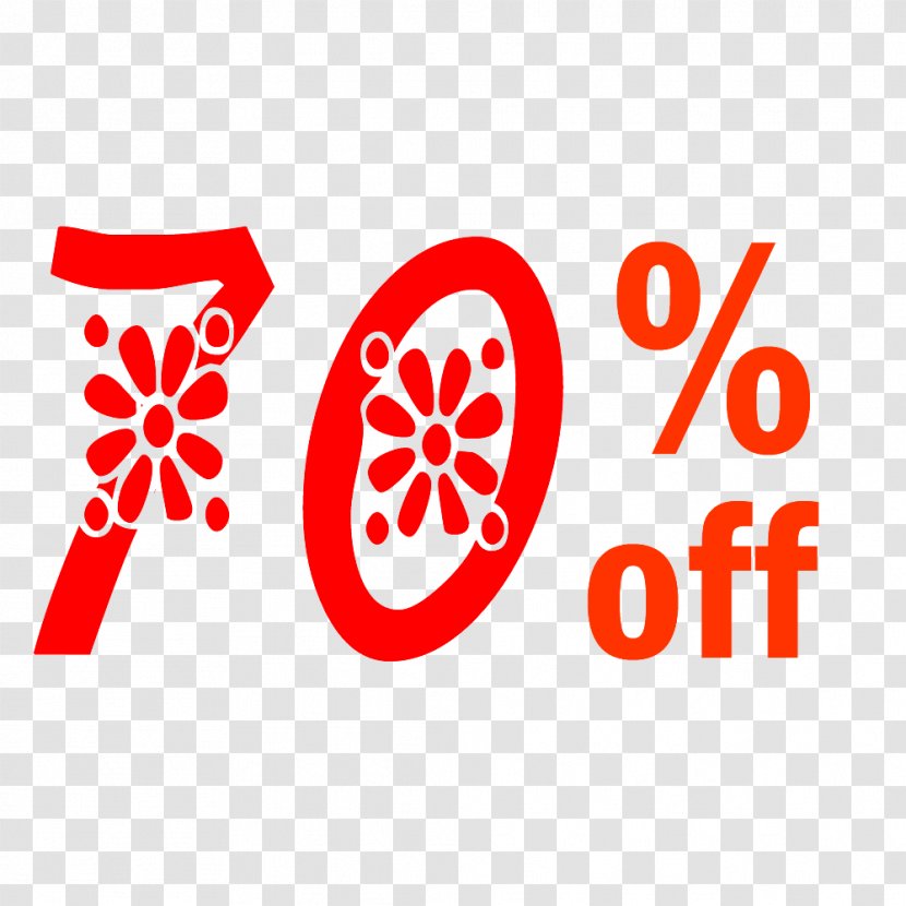 Spring 70% Off Discount Tag. - Brand - Symbol Transparent PNG