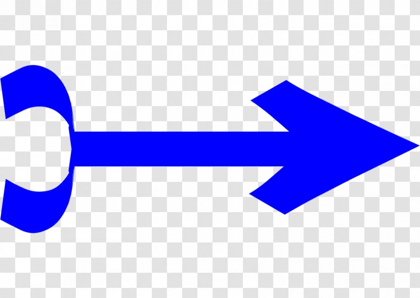 Blue Arrow Pointing Right. - Symbol - Area Transparent PNG