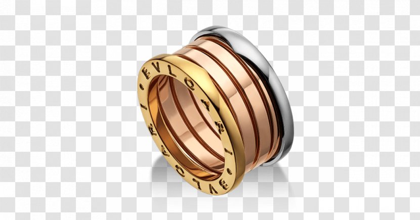 Bulgari Ring Jewellery Colored Gold - White - Mito Material Transparent PNG