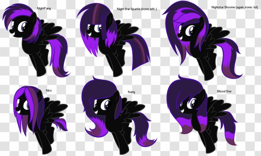Demon Horse Cartoon - Violet Transparent PNG