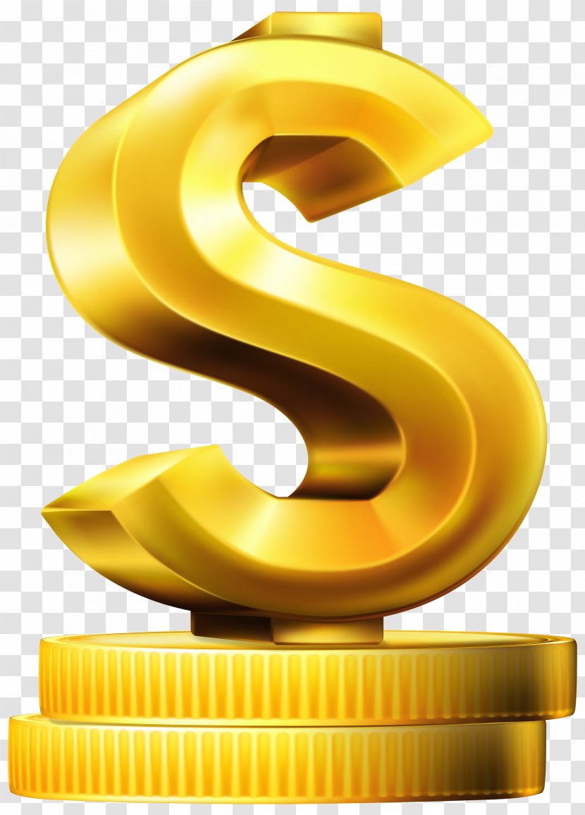 Dollar Sign United States Clip Art - Yellow Transparent PNG