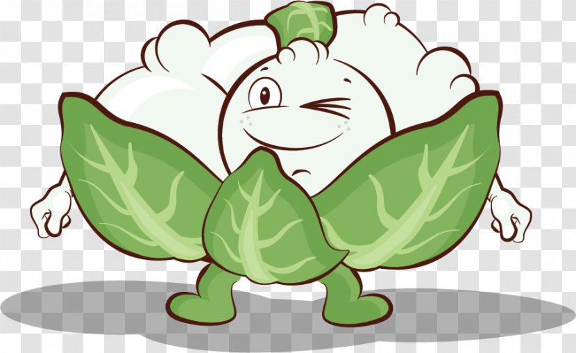 Vegetable Cauliflower Vitamin Food Clip Art - Fictional Character - Vast Clipart Transparent PNG