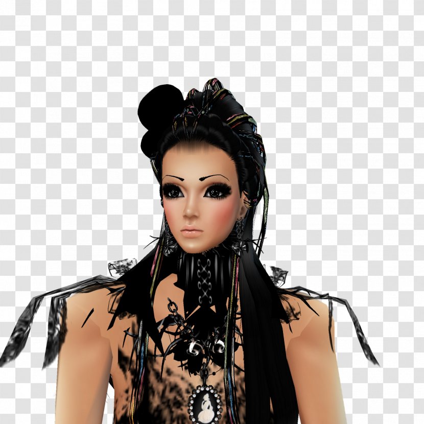 Fashion Model Headgear - Long Hair - Kebaya Transparent PNG