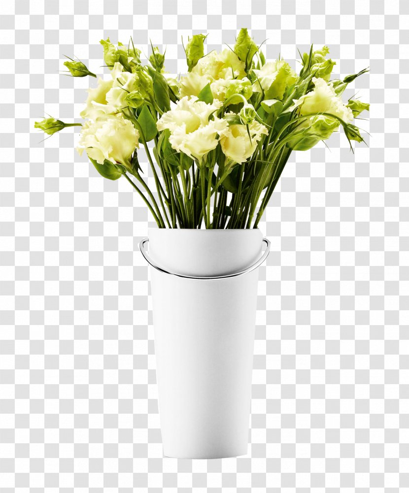 Samsung Galaxy S8 Vase IPhone 8 White Ceramic - Yellow - And Flowers Transparent PNG