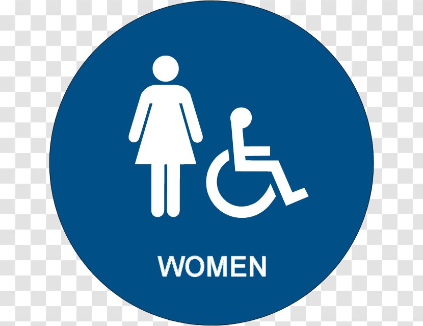 Bathroom Public Toilet Accessible ADA Signs Accessibility - English Braille - Cliparts Transparent PNG
