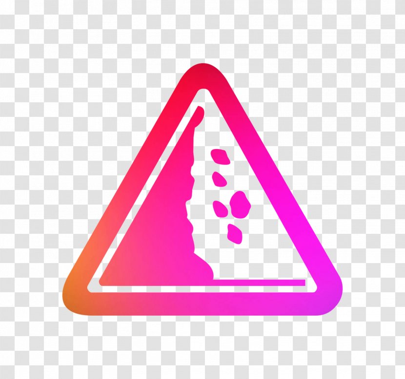 Warning Sign Triangle Logo Font - Yellow Transparent PNG
