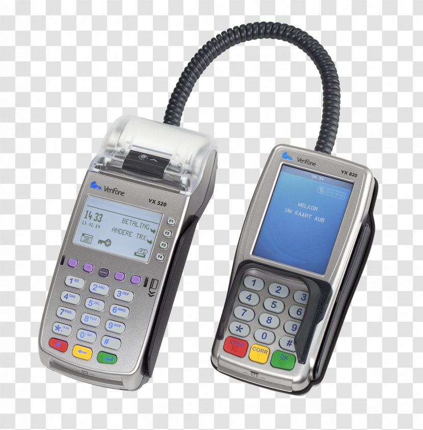 Betaalautomaat Pinnen VeriFone Holdings, Inc. CCV Netherlands Payment - Feature Phone - Electronic Device Transparent PNG
