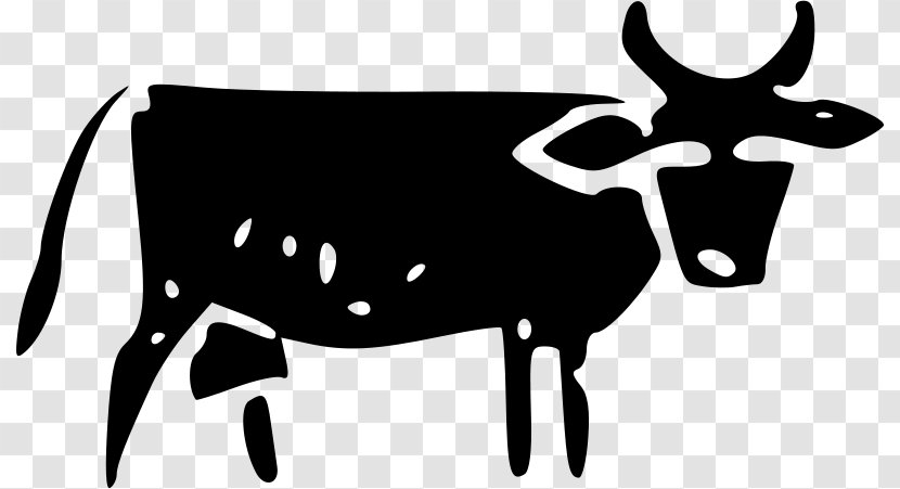 Hereford Cattle Ayrshire Feeding Clip Art - Silhouette - Dairy Cow Transparent PNG