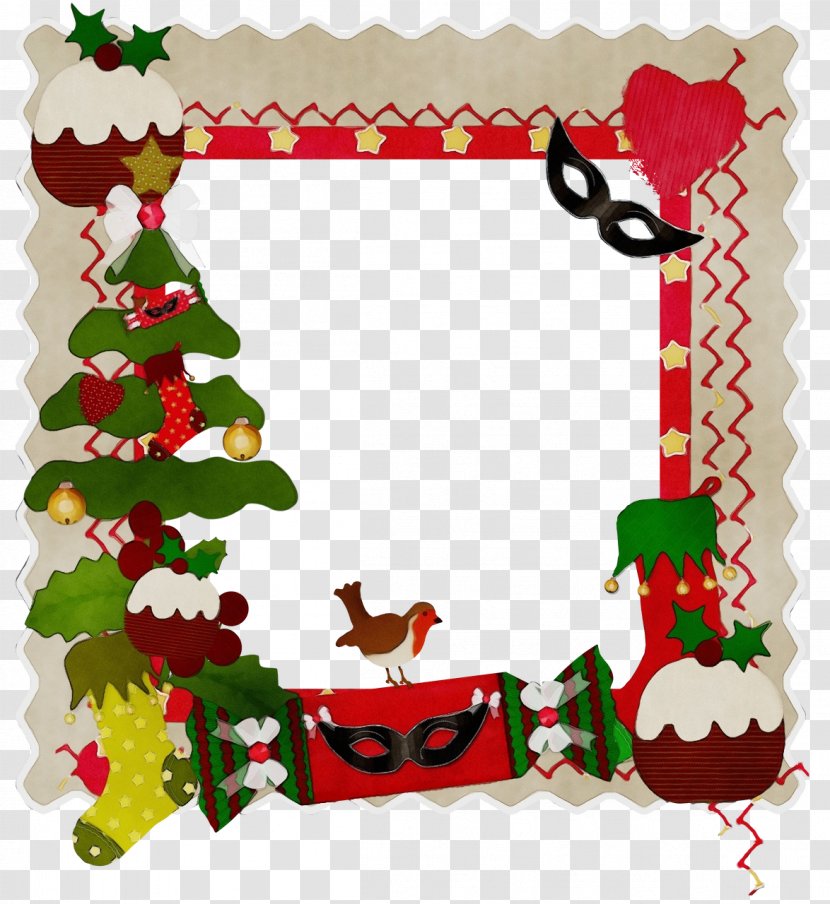 Picture Frame - Watercolor - Interior Design Christmas Transparent PNG
