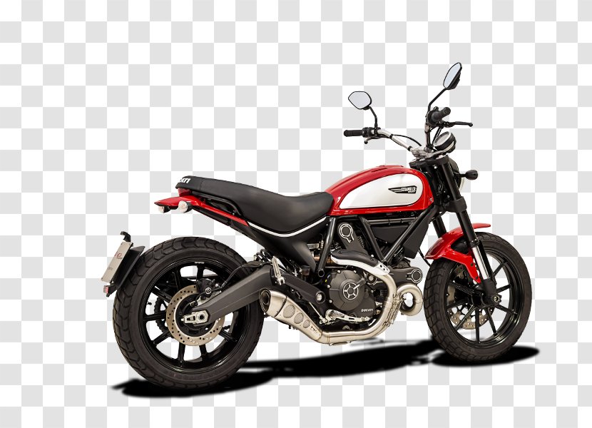 Ducati Scrambler 800 Exhaust System Motorcycle Transparent PNG