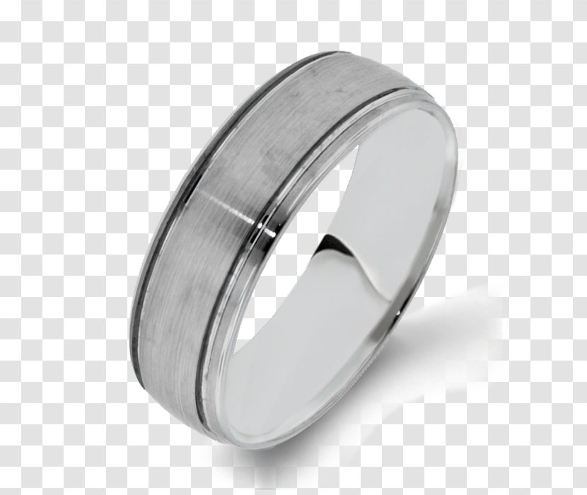 Silver Wedding Ring Body Jewellery - Tungsten Carbide Transparent PNG
