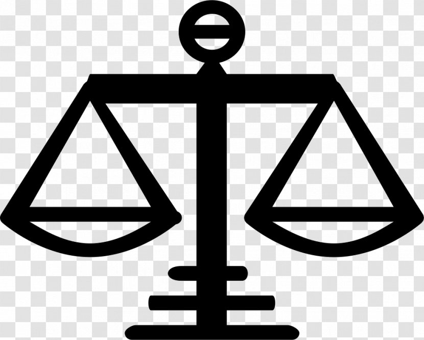 Symbol Juries And Justice - Black White Transparent PNG