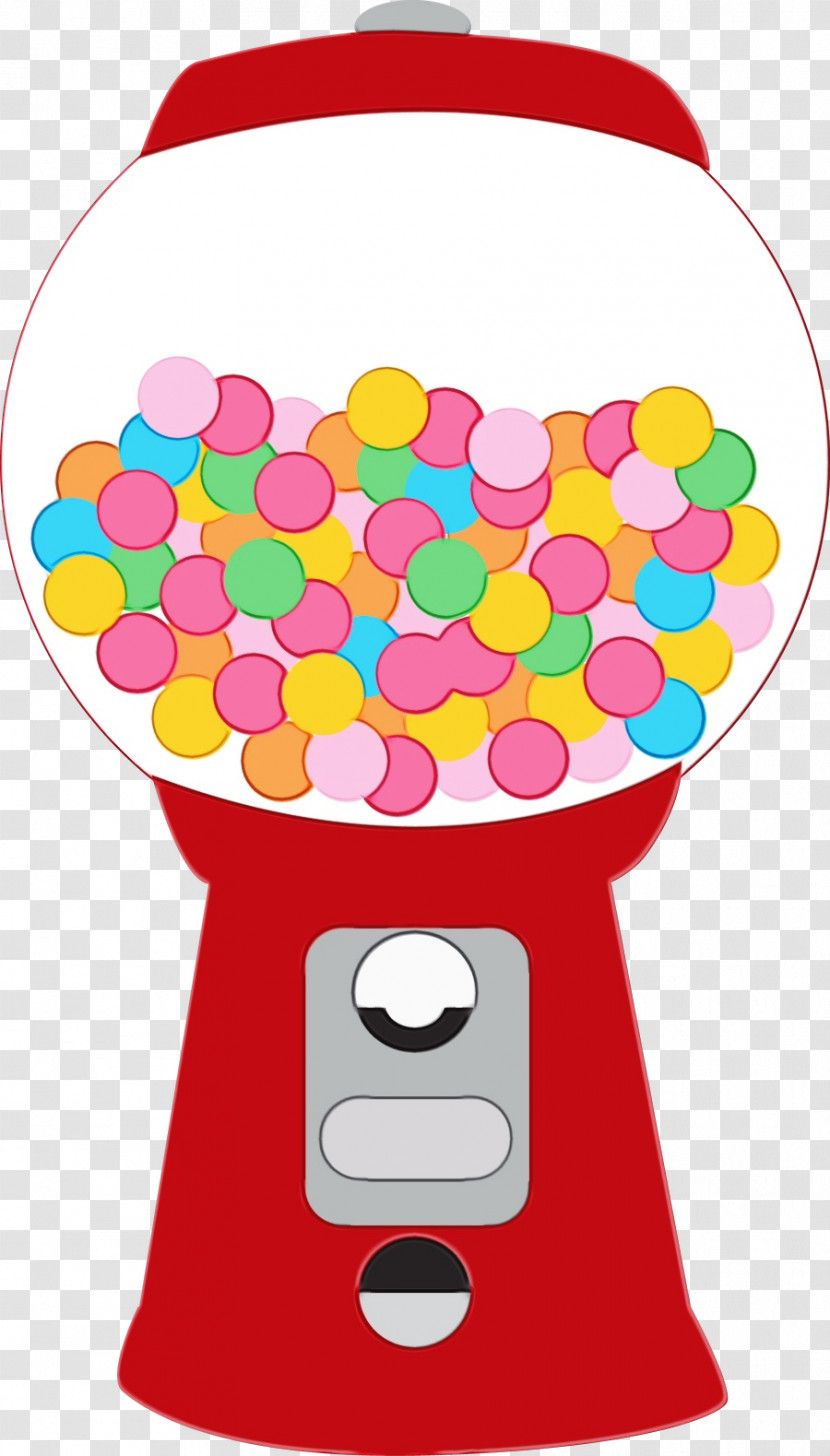 Gumball Machine Chewing Gum Bubble Gum Candy Fruit Machines Transparent PNG