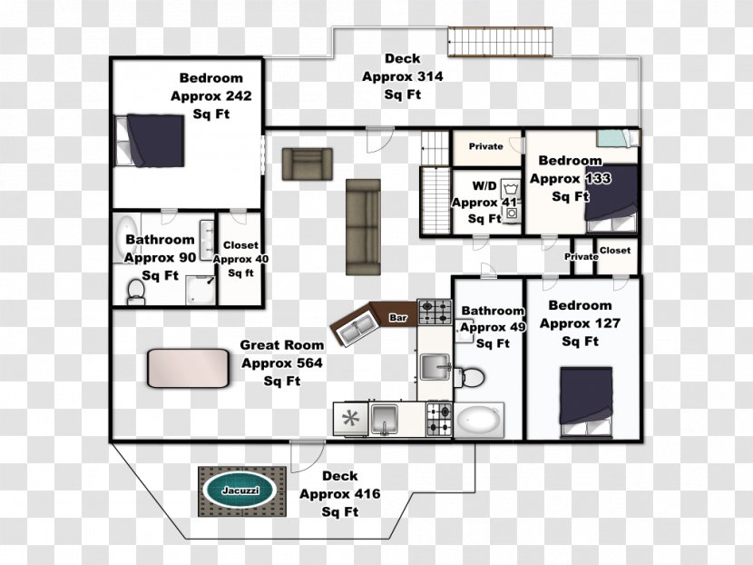 Floor Plan Line - Drawing - Design Transparent PNG