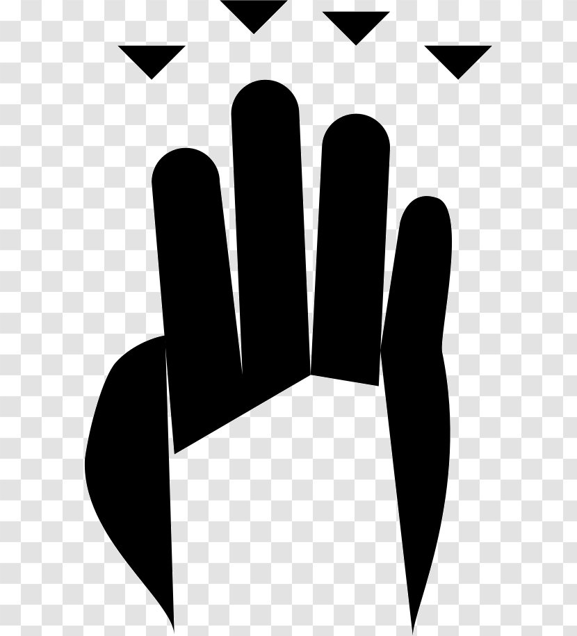 Logo Brand Finger Font - Silhouette - Design Transparent PNG