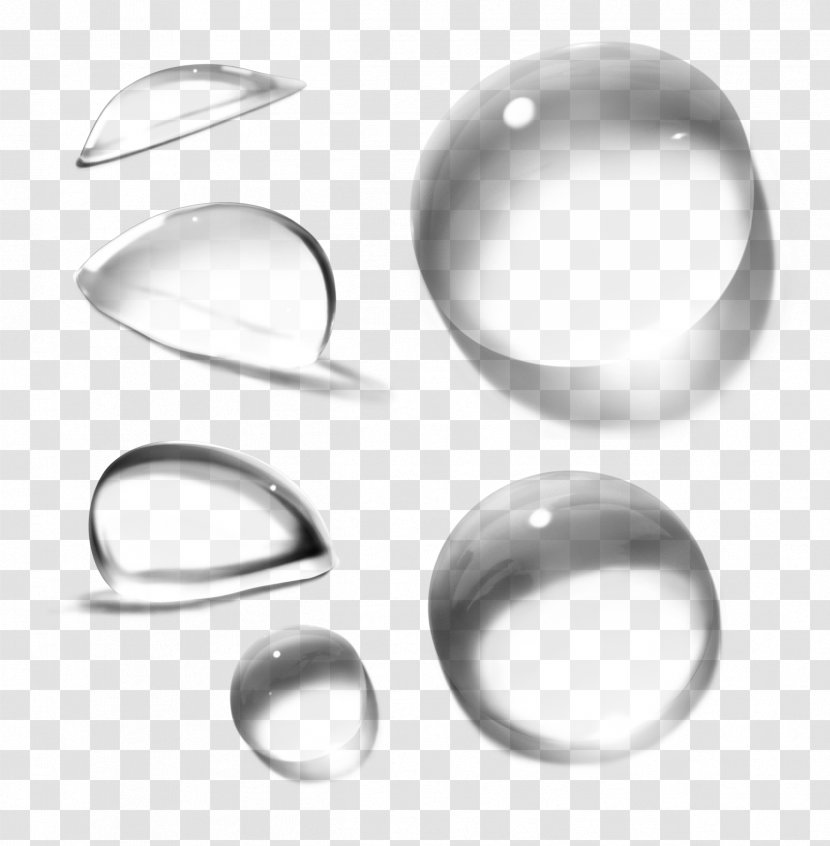 Drop Water - Body Jewelry - Droplets Transparent PNG