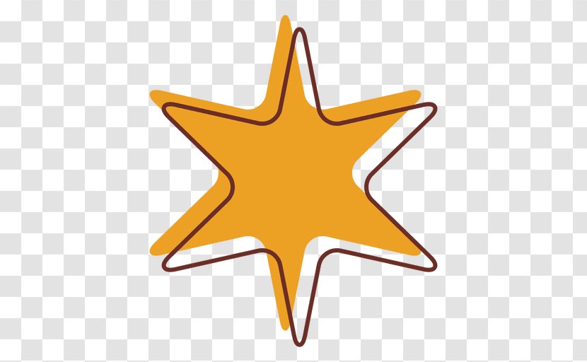 Sheriff Badge Star - Leaf - Hexagon Transparent PNG