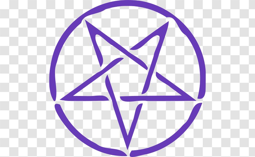 Pentacle Church Of Satan Pentagram Sigil Baphomet - Purple - Altar Transparent PNG