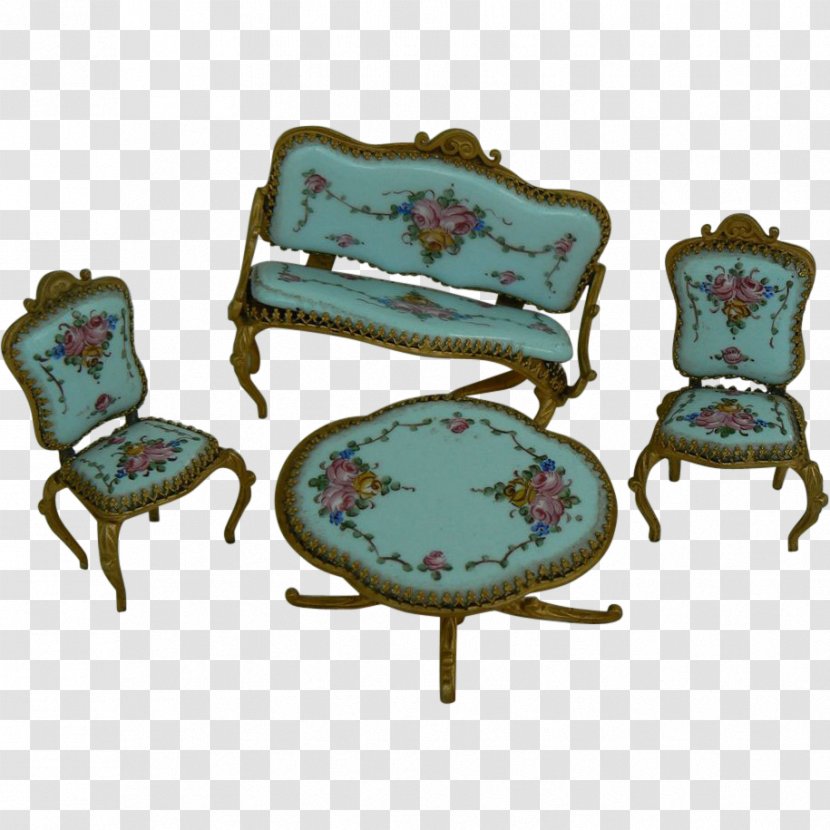 Dollhouse Porcelain Antique Tray - Chair - Doll Transparent PNG