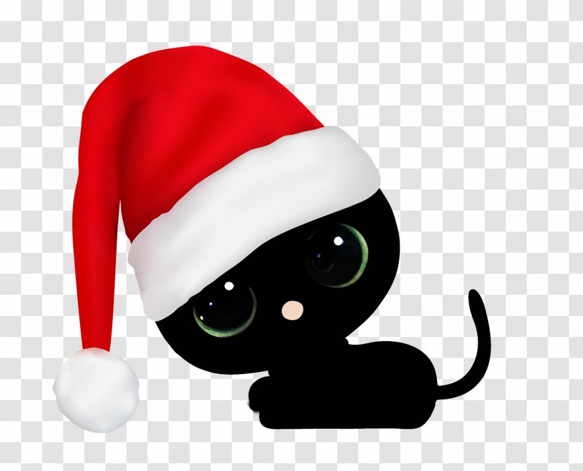 Cat Santa Claus Whiskers Mammal Christmas - Vertebrate - Dog Hats Transparent PNG