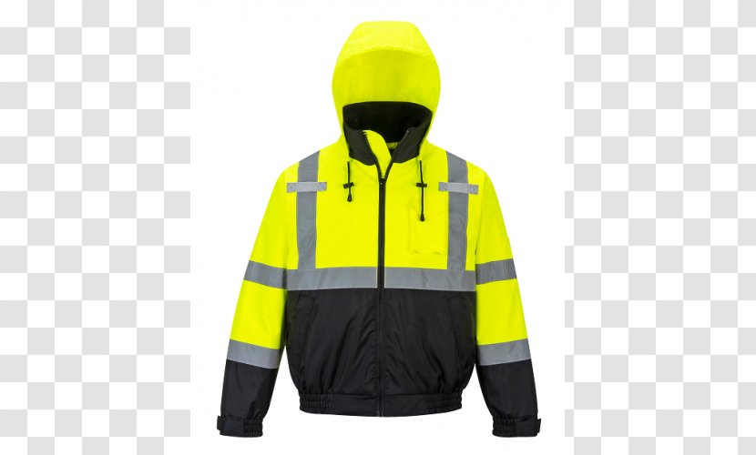High-visibility Clothing Flight Jacket Portwest Personal Protective Equipment - Gilets Transparent PNG