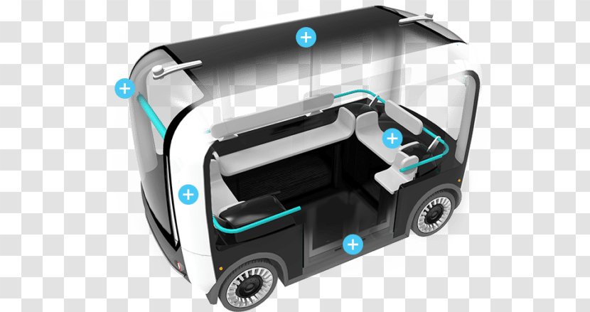 Self-driving Car Electric Vehicle Bus - Hardware - Small Motors Transparent PNG