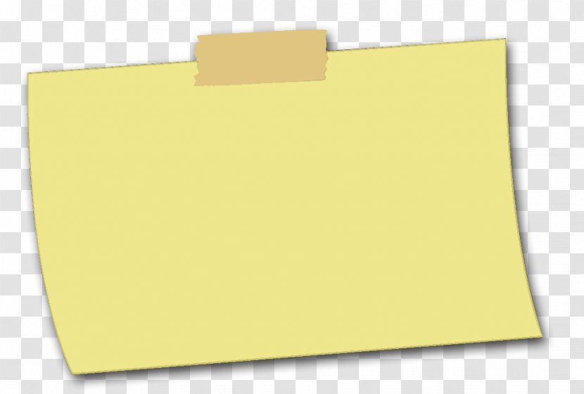 Paper Brand Yellow - Watercolor - Sticky Note Transparent PNG