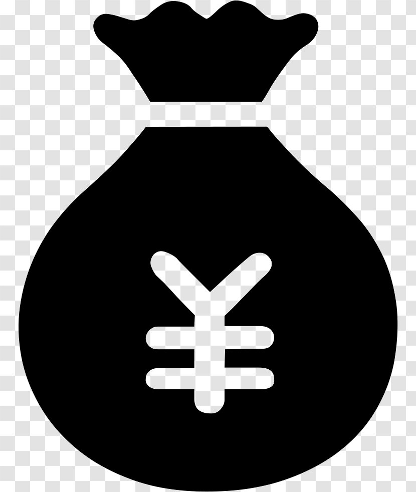 Money Bag - Silhouette - Button Transparent PNG