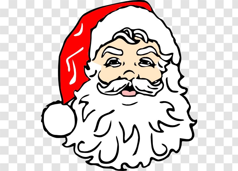 Santa Claus Face Clip Art - Smiley - Cartoon Transparent PNG