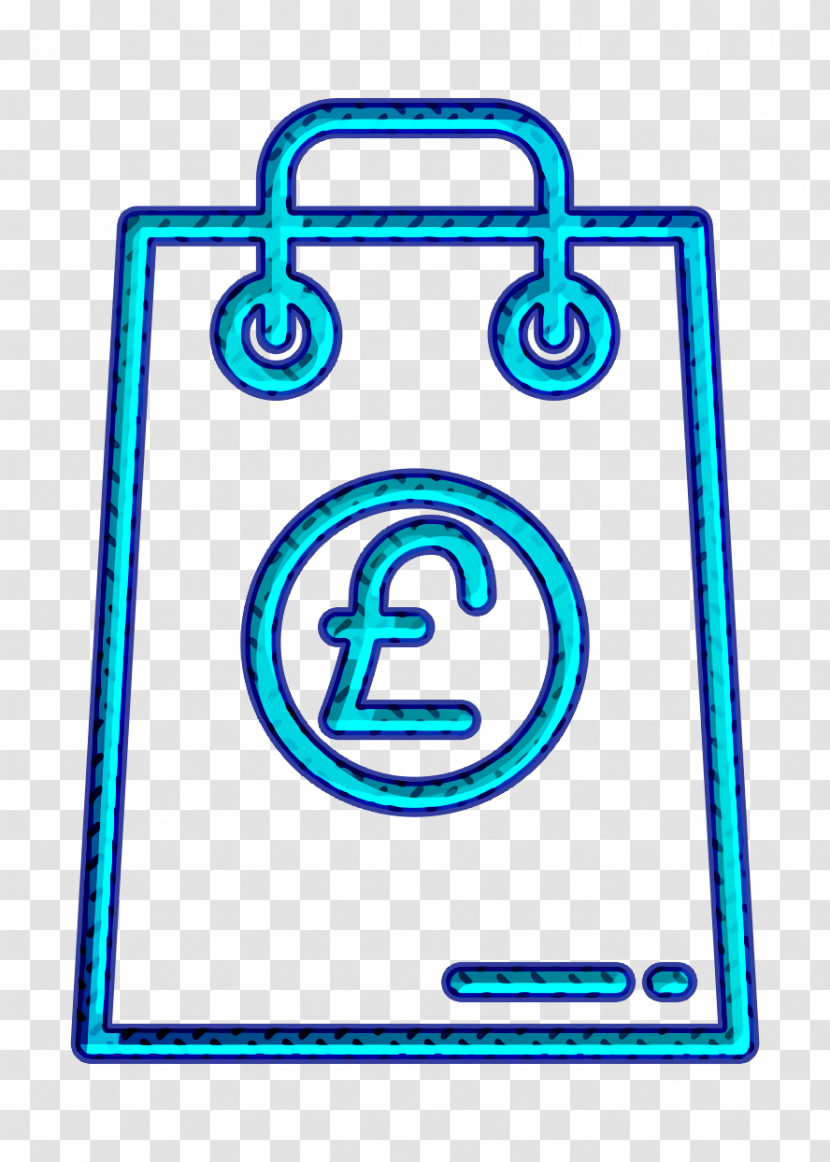 Money Funding Icon Pound Icon Shopping Bag Icon Transparent PNG
