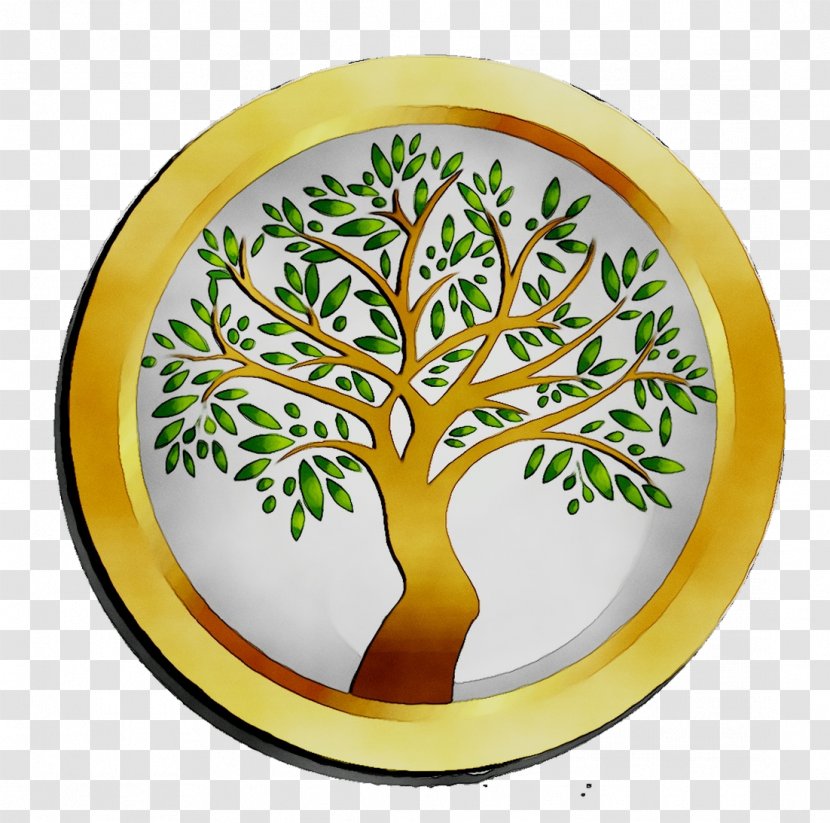 Yellow Tree - Dishware Transparent PNG