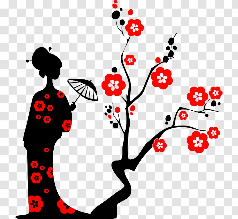 Cherry Blossom Japanese Stencils Language Painting Image - Art Transparent PNG