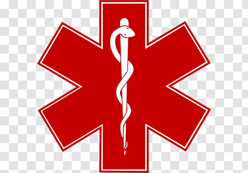 Star Of Life Emergency Medical Services Paramedic Technician Decal - Certified First Responder - Africa Motorcycle Ambulance Transparent PNG