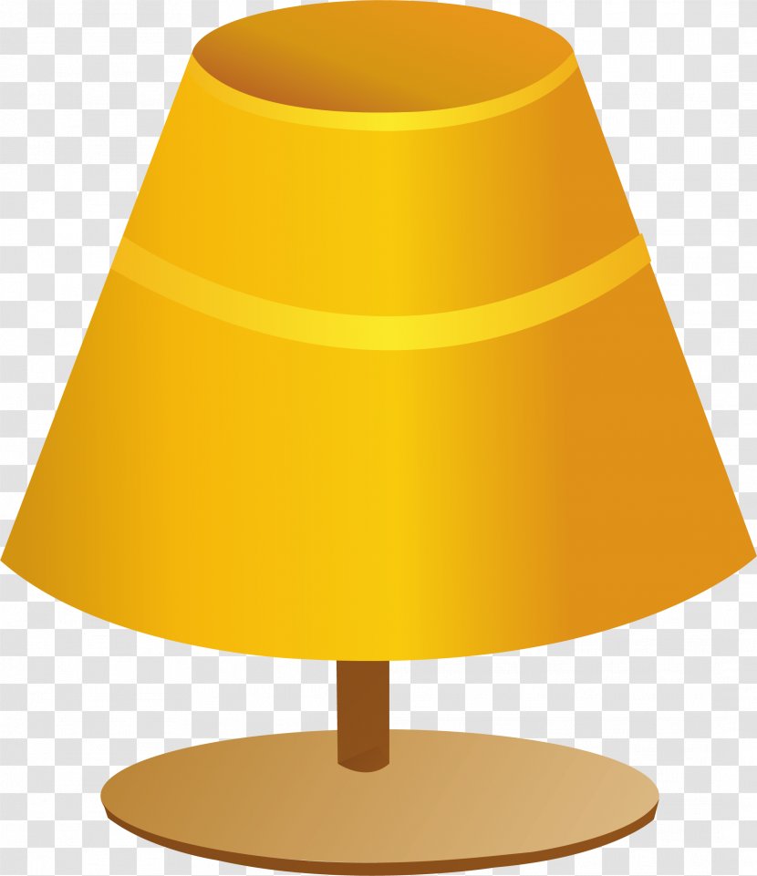 Euclidean Vector Lampe De Bureau - Yellow - Lamp Material Transparent PNG